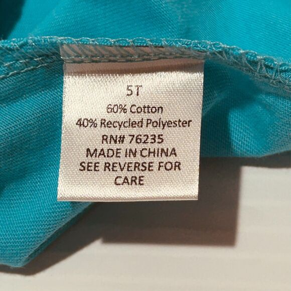 NEW Boys Size 5T "Daycare Essentials" Aqua Shirt dot & ZAZZ Toddler Top Cotton - Picture 8 of 8